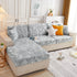 Starry Sky Jacquard Fleece Stretchable Non-Slip Cushion Covers Furniture Covers for L-Shaped Couch