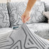 Starry Sky Jacquard Fleece Stretchable Non-Slip Cushion Covers Furniture Covers for L-Shaped Couch