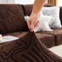 Starry Sky Jacquard Fleece Stretchable Non-Slip Cushion Covers Furniture Covers for L-Shaped Couch