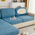 Cooling Silk Fabric Stretchable Cushion Cover, Non-Slip Furniture Protector for Kids, Chaise Lounge Cushion Covers