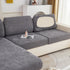 Cooling Silk Fabric Stretchable Cushion Cover, Non-Slip Furniture Protector for Kids, Chaise Lounge Cushion Covers