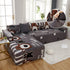 Spandex Non-Slip Stretch Sofa Covers for L Shape Sectional Couch, Great for Dogs, Pets, Kids, Washable, Fits 1/2/3/4/5 Seater Sofas