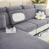 Stretchable Jacquard Polar Fleece Sofa Cover Non-Slip Furniture Protector for Pets L-Shaped Couch Slipcovers