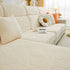 Cozy Plush Coral Fleece Sofa Cushion Slipcovers, Stretch Leaves Cushion Covers, Furniture Slipcovers