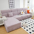 Elastic Skirted Couch Cushion Covers for 1/2/3/4-Seater Sofas, Furniture Protector for Pets, Kids