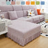 Elastic Skirted Couch Cushion Covers for 1/2/3/4-Seater Sofas, Furniture Protector for Pets, Kids