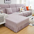 Elastic Skirted Couch Cushion Covers for 1/2/3/4-Seater Sofas, Furniture Protector for Pets, Kids