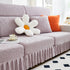 Elastic Skirted Couch Cushion Covers for 1/2/3/4-Seater Sofas, Furniture Protector for Pets, Kids