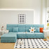 Elastic Skirted Couch Cushion Covers for 1/2/3/4-Seater Sofas, Furniture Protector for Pets, Kids