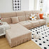 Elastic Skirted Couch Cushion Covers for 1/2/3/4-Seater Sofas, Furniture Protector for Pets, Kids