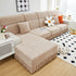 Elastic Skirted Couch Cushion Covers for 1/2/3/4-Seater Sofas, Furniture Protector for Pets, Kids