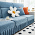 Elastic Skirted Couch Cushion Covers for 1/2/3/4-Seater Sofas, Furniture Protector for Pets, Kids