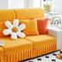 Elastic Skirted Couch Cushion Covers for 1/2/3/4-Seater Sofas, Furniture Protector for Pets, Kids