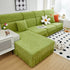 Elastic Skirted Couch Cushion Covers for 1/2/3/4-Seater Sofas, Furniture Protector for Pets, Kids
