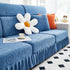 Elastic Skirted Couch Cushion Covers for 1/2/3/4-Seater Sofas, Furniture Protector for Pets, Kids