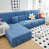Elastic Skirted Couch Cushion Covers for 1/2/3/4-Seater Sofas, Furniture Protector for Pets, Kids