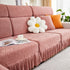 Sofa Seat Cover, Sunflower Patterned Elastic Skirted Couch Cushion Covers for 1/2/3/4-Seater Sofas