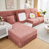 Sofa Seat Cover, Sunflower Patterned Elastic Skirted Couch Cushion Covers for 1/2/3/4-Seater Sofas