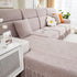 Sofa Seat Cover, Sunflower Patterned Elastic Skirted Couch Cushion Covers for 1/2/3/4-Seater Sofas