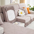 Sofa Seat Cover, Sunflower Patterned Elastic Skirted Couch Cushion Covers for 1/2/3/4-Seater Sofas