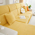 Sofa Seat Cover, Sunflower Patterned Elastic Skirted Couch Cushion Covers for 1/2/3/4-Seater Sofas