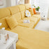 Sofa Seat Cover, Sunflower Patterned Elastic Skirted Couch Cushion Covers for 1/2/3/4-Seater Sofas