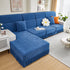 Sofa Seat Cover, Sunflower Patterned Elastic Skirted Couch Cushion Covers for 1/2/3/4-Seater Sofas