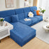 Sofa Seat Cover, Sunflower Patterned Elastic Skirted Couch Cushion Covers for 1/2/3/4-Seater Sofas