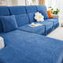 Sofa Seat Cover, Sunflower Patterned Elastic Skirted Couch Cushion Covers for 1/2/3/4-Seater Sofas
