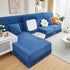 Sofa Seat Cover, Sunflower Patterned Elastic Skirted Couch Cushion Covers for 1/2/3/4-Seater Sofas