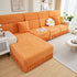 Sofa Seat Cover, Sunflower Patterned Elastic Skirted Couch Cushion Covers for 1/2/3/4-Seater Sofas