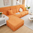 Sofa Seat Cover, Sunflower Patterned Elastic Skirted Couch Cushion Covers for 1/2/3/4-Seater Sofas