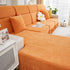 Sofa Seat Cover, Sunflower Patterned Elastic Skirted Couch Cushion Covers for 1/2/3/4-Seater Sofas