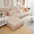 Sofa Seat Cover, Sunflower Patterned Elastic Skirted Couch Cushion Covers for 1/2/3/4-Seater Sofas