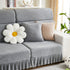 Sofa Seat Cover, Sunflower Patterned Elastic Skirted Couch Cushion Covers for 1/2/3/4-Seater Sofas