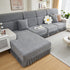 Sofa Seat Cover, Sunflower Patterned Elastic Skirted Couch Cushion Covers for 1/2/3/4-Seater Sofas