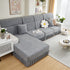Sofa Seat Cover, Sunflower Patterned Elastic Skirted Couch Cushion Covers for 1/2/3/4-Seater Sofas