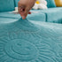 Sofa Seat Cover, Sunflower Patterned Elastic Skirted Couch Cushion Covers for 1/2/3/4-Seater Sofas