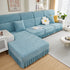 Sofa Seat Cover, Sunflower Patterned Elastic Skirted Couch Cushion Covers for 1/2/3/4-Seater Sofas