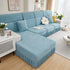 Sofa Seat Cover, Sunflower Patterned Elastic Skirted Couch Cushion Covers for 1/2/3/4-Seater Sofas