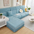 Sofa Seat Cover, Sunflower Patterned Elastic Skirted Couch Cushion Covers for 1/2/3/4-Seater Sofas