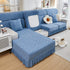 Stretch Sofa Covers with Skirt for Couch Seat and Cushion, Chaise, Sectional, 1/2/3/4 Seater Sofas
