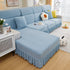 Tailored Sofa Cushion Covers Stretch Couch Seat Covers  with Skirt for Sectional Sofas