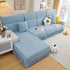 Tailored Sofa Cushion Covers Stretch Couch Seat Covers  with Skirt for Sectional Sofas