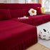 Tailored Sofa Cushion Covers Stretch Couch Seat Covers  with Skirt for Sectional Sofas