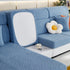 Stretch Jacquard Fleece Settee Cushion Covers, Stylish Non Slip Couch Cushion Covers for Sectional Sofas