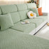 Stretch Jacquard Fleece Settee Cushion Covers, Stylish Non Slip Couch Cushion Covers for Sectional Sofas