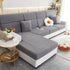 Stretchable Jacquard Fleece Sofa Cover Non-Slip Pet Furniture Protector Recliner and Cushion Slipcovers