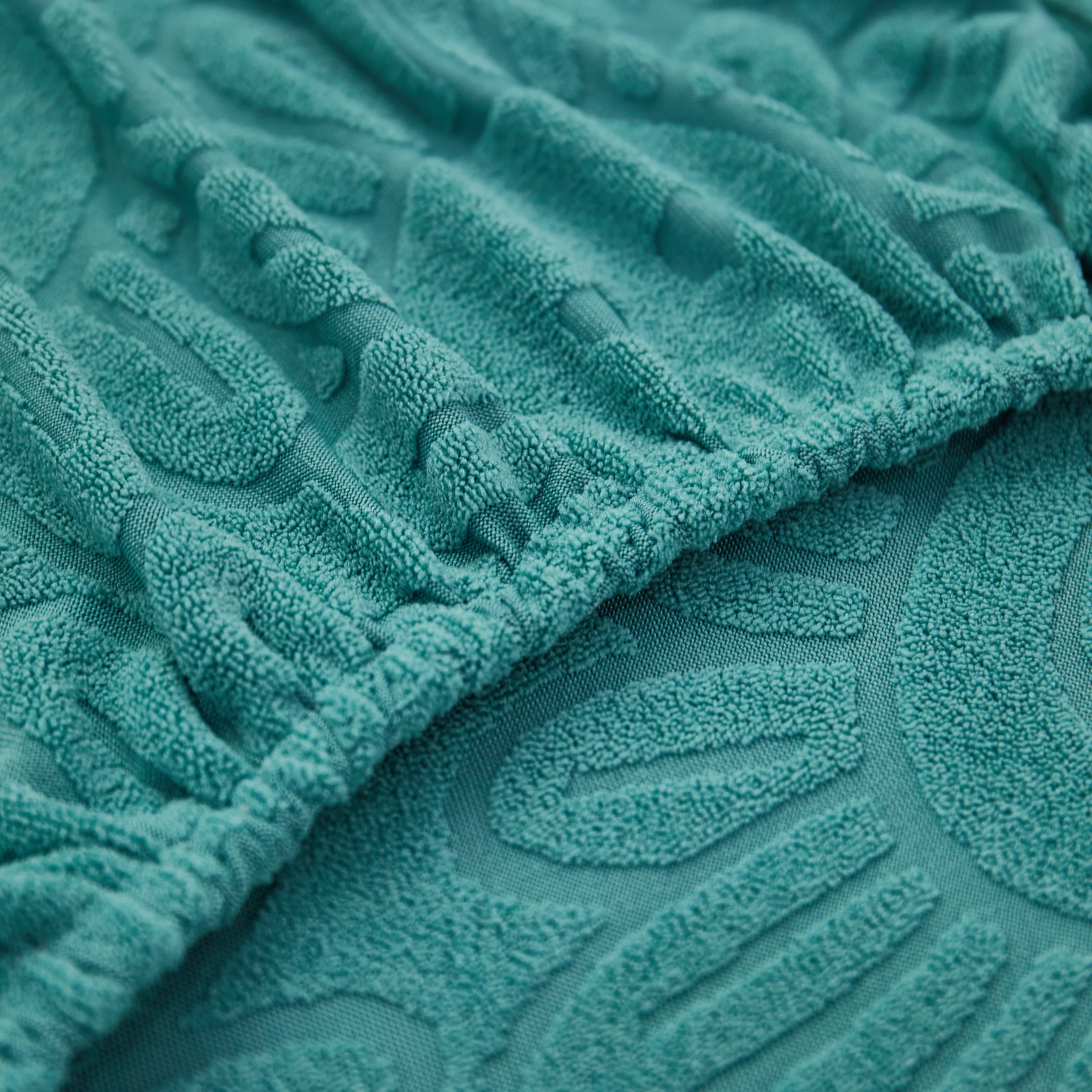 Sunflower Jacquard Fleece Stretchable Cushion Cover, Non-Slip Furniture Covers for Pets, L Shaped Couch Cushion Covers