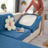 Sunflower Jacquard Fleece Stretchable Cushion Cover, Non-Slip Furniture Covers for Pets, L Shaped Couch Cushion Covers